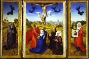 Rogier van der Weyden Crucifixion Triptych oil